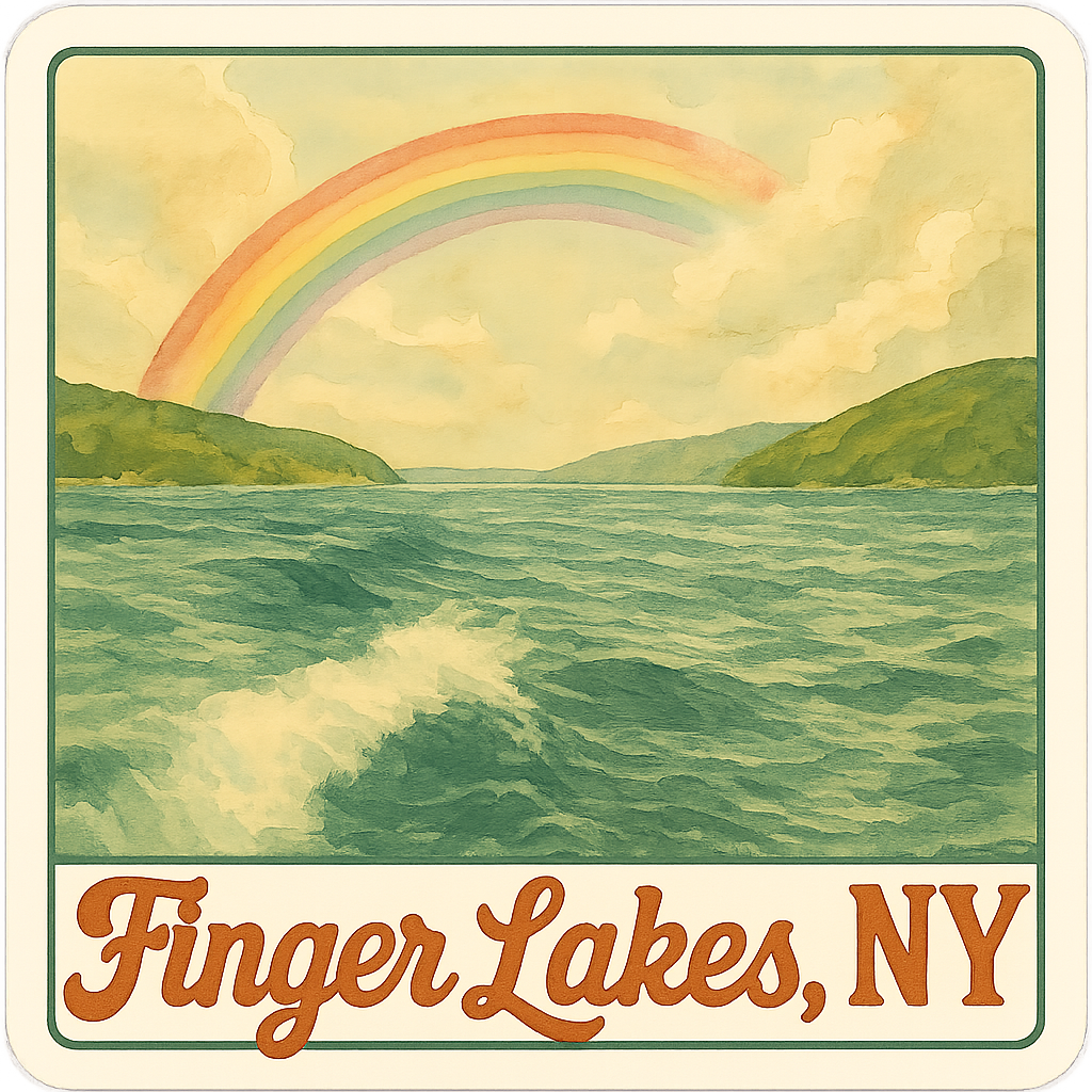 Stickers, Rainbow Finger Lakes