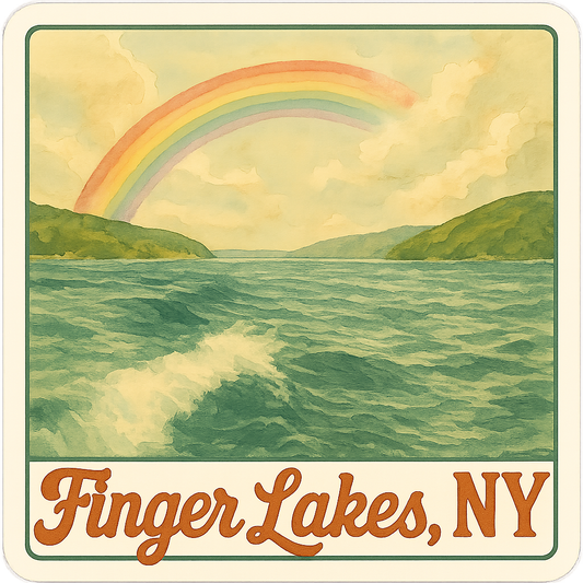 Rainbow Finger Lakes Sticker